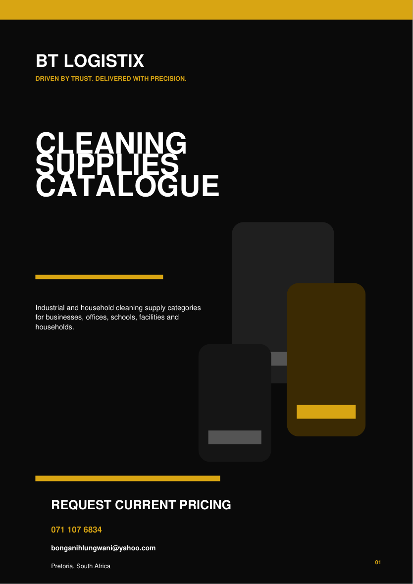 BT Logistix cleaning supplies catalogue